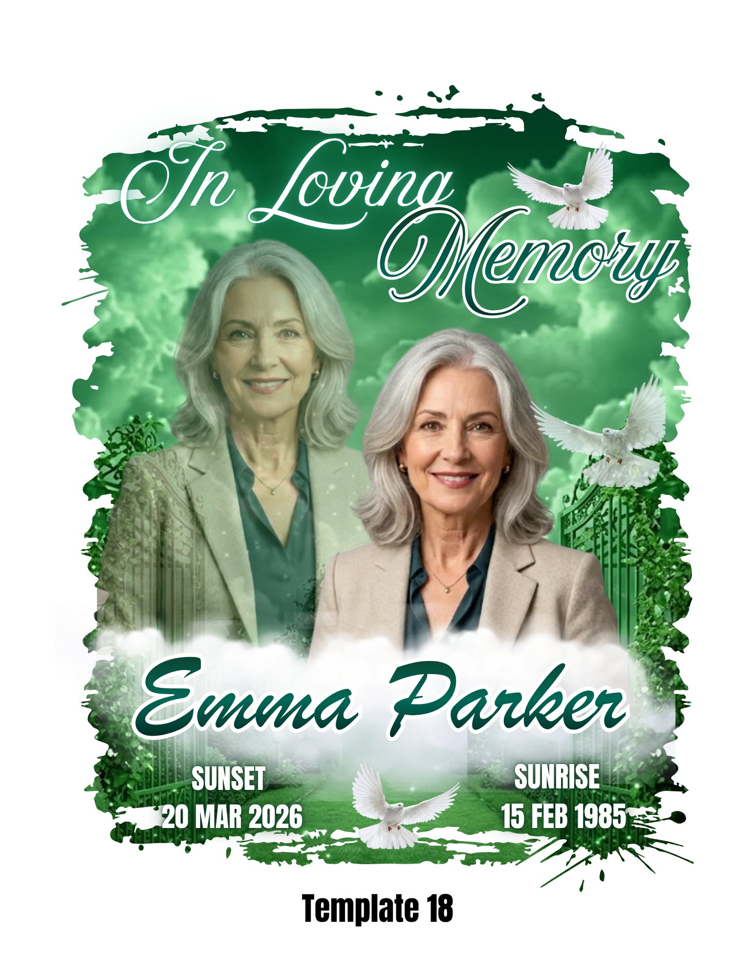 Memorial Template 18