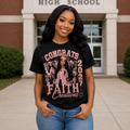 Half Print Graduation Shirt