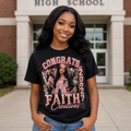 Half Print Graduation Shirt